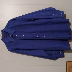 Mens Arrow Blue Long Sleeve Button Down Dress Shirt